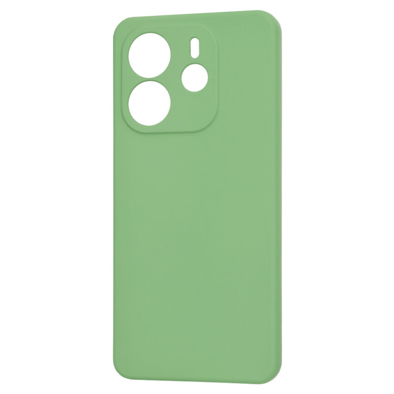 Husa silicon Xiaomi Redmi Note 14 4G (Regional)  Techsuit SoftFlex, verde deschis