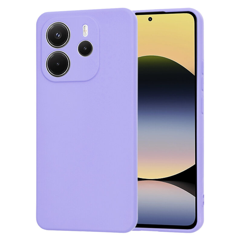 Husa silicon Xiaomi Redmi Note 14 4G (163.25 x 76.55 x 8.16mm) Techsuit SoftFlex, violet