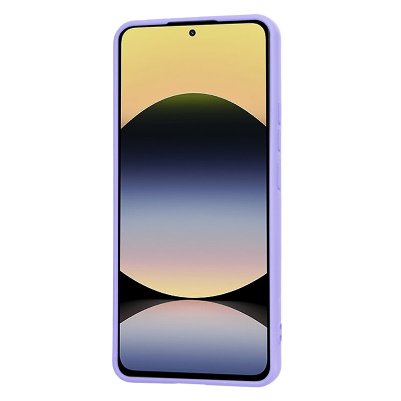 Husa silicon Xiaomi Redmi Note 14 4G (163.25 x 76.55 x 8.16mm) Techsuit SoftFlex, violet