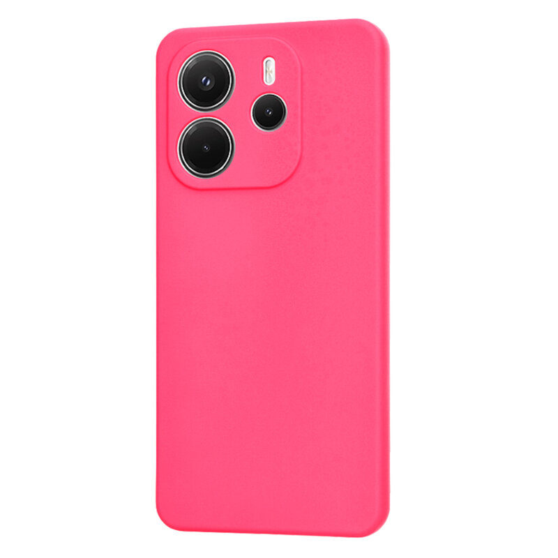 Husa silicon Xiaomi Redmi Note 14 4G (Regional) Techsuit SoftFlex, fucsia