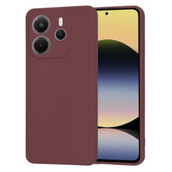 Husa silicon Xiaomi Redmi Note 14 4G (Regional) Techsuit SoftFlex, bordo