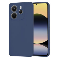 Husa silicon Xiaomi Redmi Note 14 4G (163.25 x 76.55 x 8.16mm) Techsuit SoftFlex, bleumarin