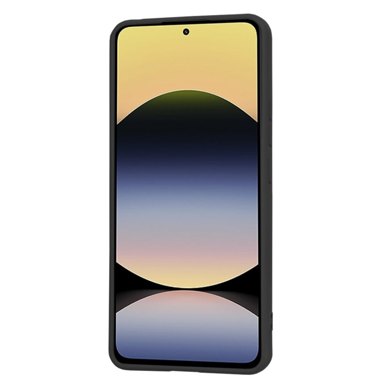 Husa silicon Xiaomi Redmi Note 14 4G (163.25 x 76.55 x 8.16mm) Techsuit SoftFlex, negru