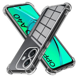 Husa Oppo A40 4G Techsuit Shockproof Clear Silicone, transparenta