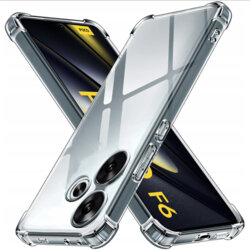 Husa Xiaomi Poco F6 Techsuit Shockproof Clear Silicone, transparenta