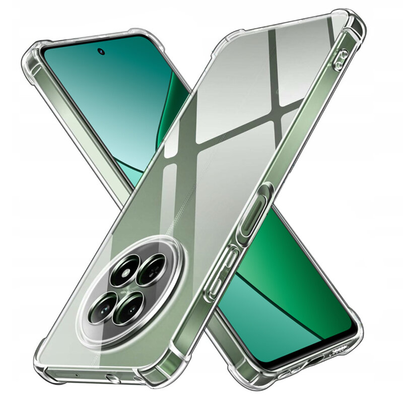 Husa Realme 12x Techsuit Shockproof Clear Silicone, transparenta