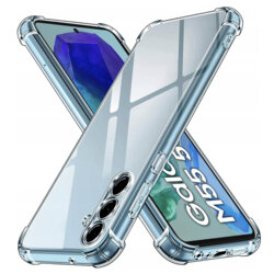 Husa Samsung Galaxy M55 Techsuit Shockproof Clear Silicone, transparenta