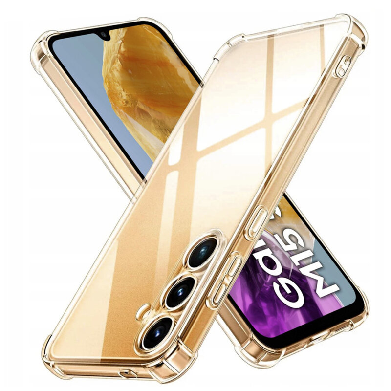 Husa Samsung Galaxy M15 Techsuit Shockproof Clear Silicone, transparenta