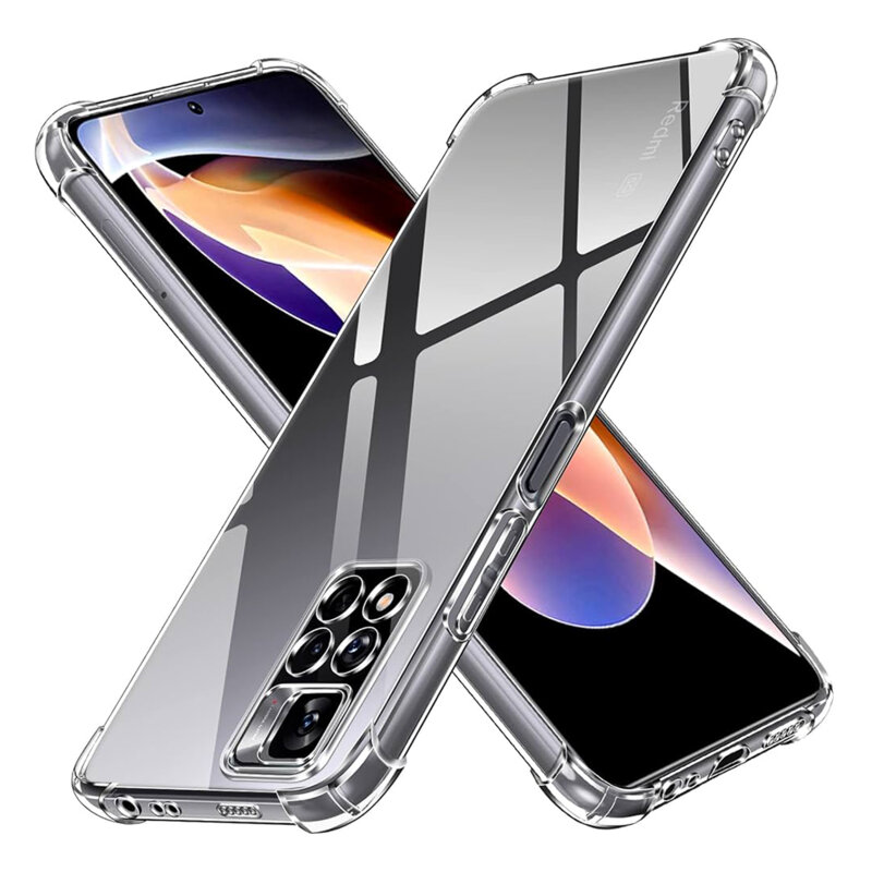 Husa  Xiaomi Redmi Note 11 Pro+ 5G Techsuit Shockproof Clear Silicone, transparenta