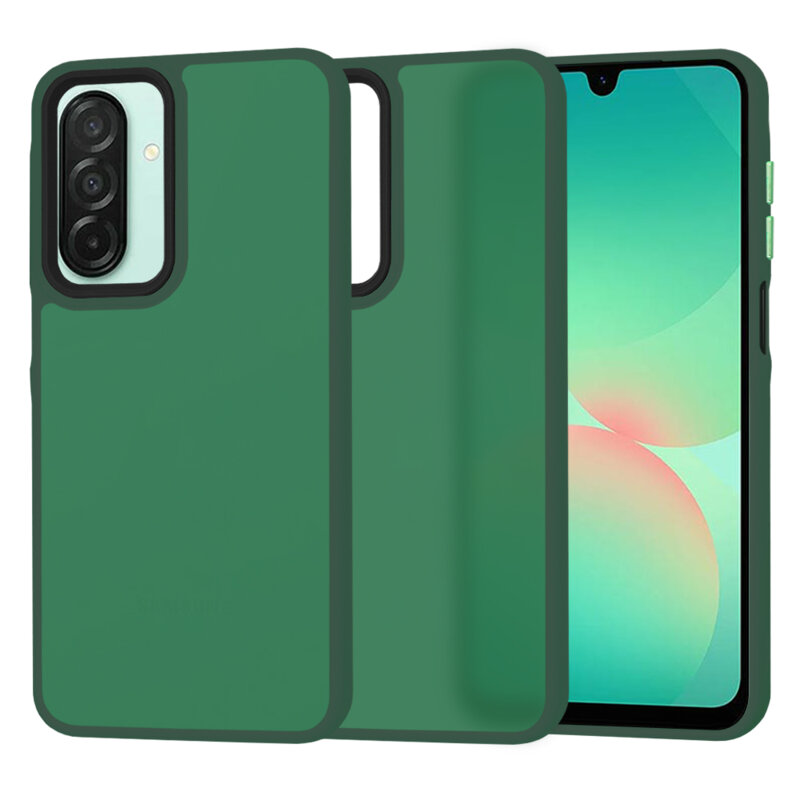 Husa Samsung Galaxy A26 5G Techsuit HaloFrost Series, verde inchis