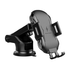 Suport auto cu incarcare wireless parbriz/bord/grila 10W Techsuit, CAPD032