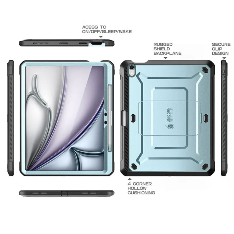 Husa iPad Air 13 (2025) Supcase Unicorn Beetle Pro, albastru