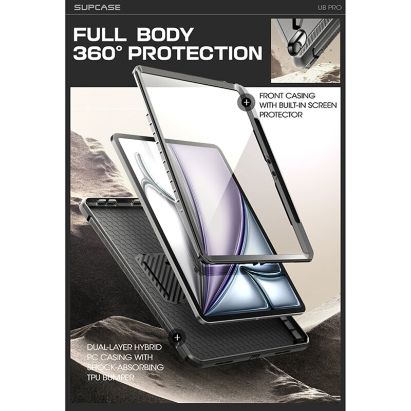 Husa iPad Air 13 (2025) Supcase Unicorn Beetle Pro, verde