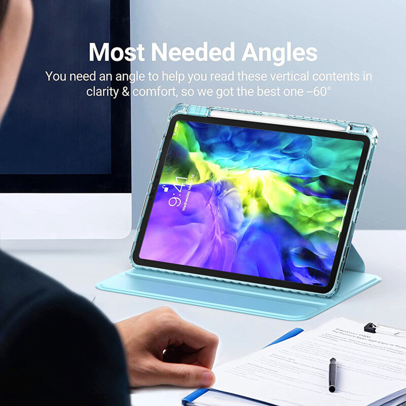 Husa iPad Air 13 (2025) Techsuit Crystal Vision, bleu