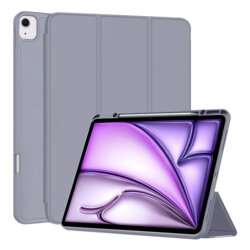 Husa iPad Air 13 (2025) Techsuit Flex Trifold Pen, mov