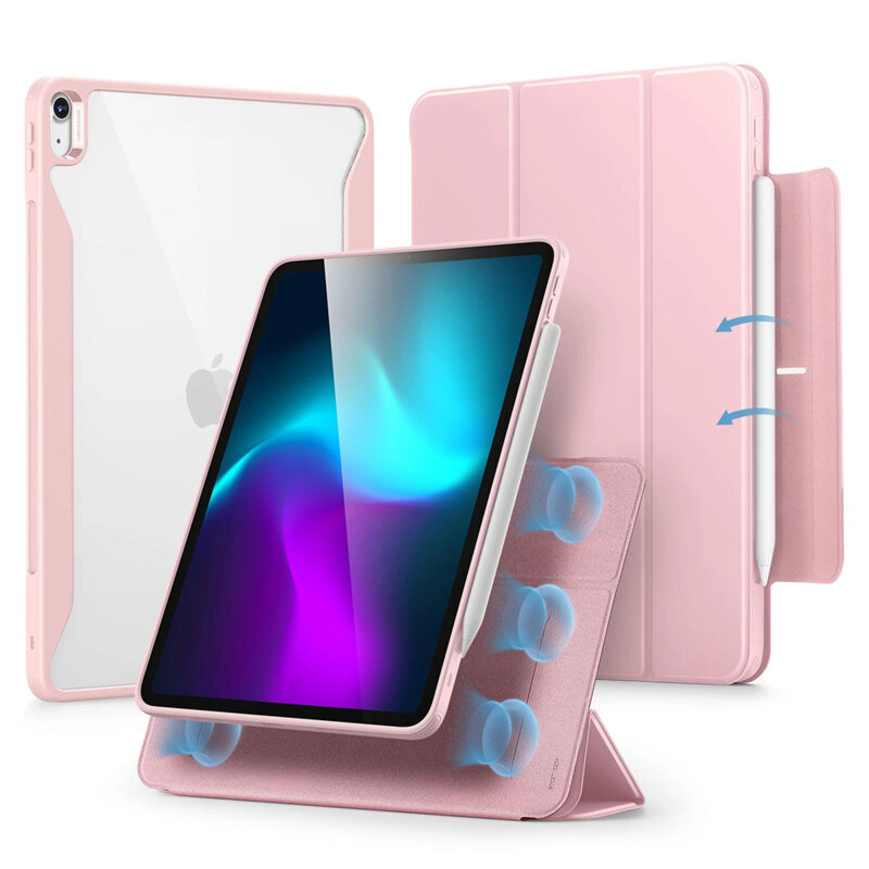 Husa iPad Air 13 (2025) ESR Rebound Hybrid, roz