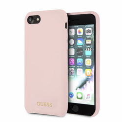 Bumper iPhone 8 Guess Silicone - Light Pink GUHCI8LSGLLP
