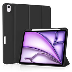 Husa iPad Air 11 (2025) Techsuit Flex Trifold Pen, negru
