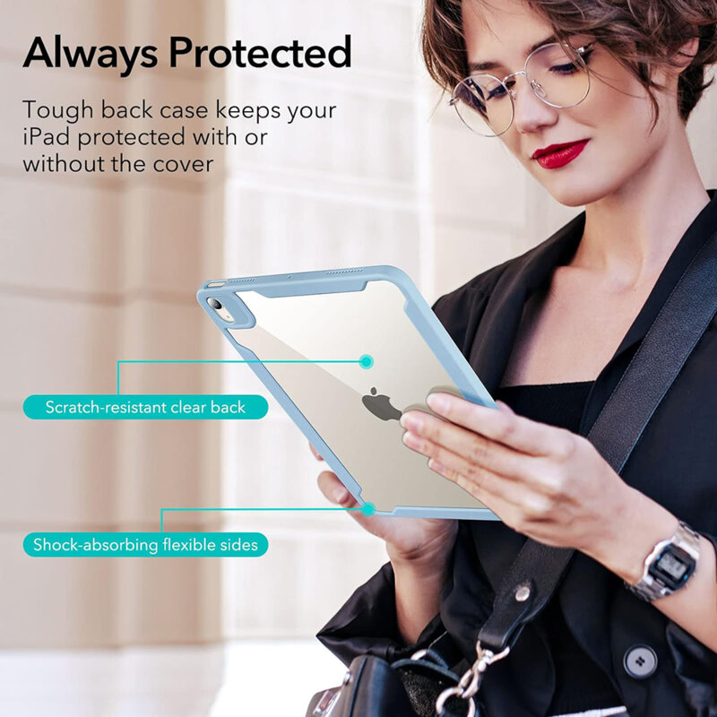 Husa iPad Air 11 (2025) ESR Rebound Hybrid, bleu