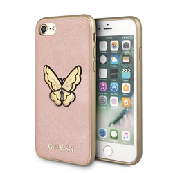 Bumper iPhone 6, 6S Guess Butterfly Saffiano - Rose Gold GUHCI8ESPBRG
