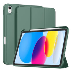 Husa iPad 11 (2025) Techsuit Flex Trifold Pen, verde inchis