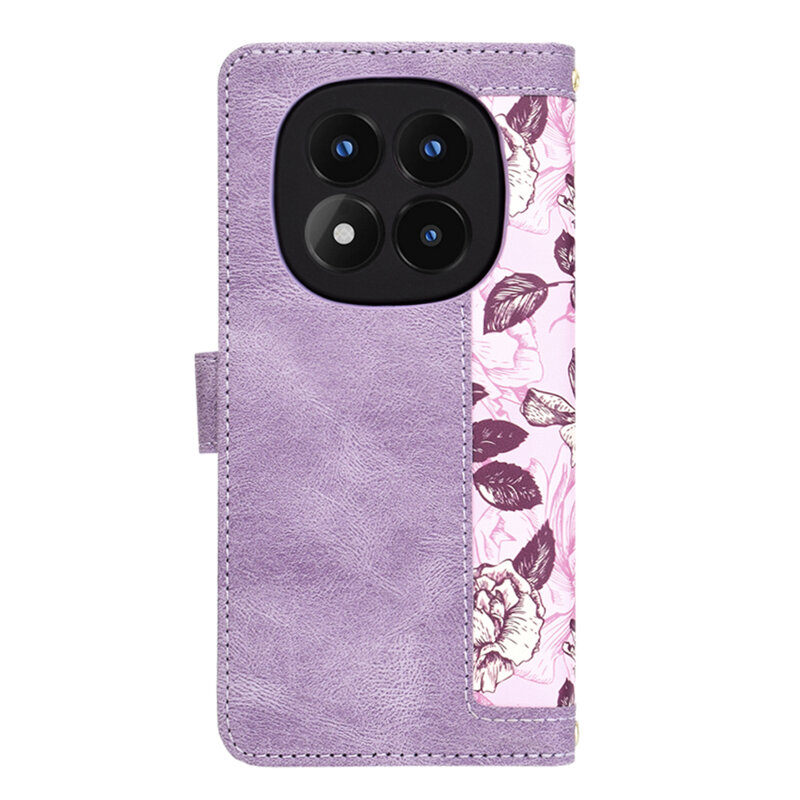 Husa personalizata fete Xiaomi Redmi Note 14 Pro 4G Techsuit FlipCraft, mov