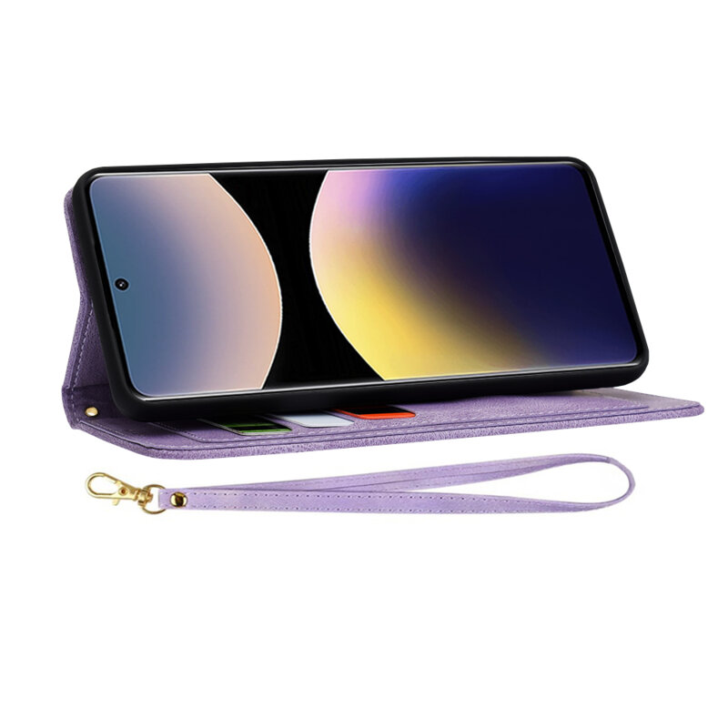 Husa personalizata fete Xiaomi Redmi Note 14 Pro 4G Techsuit FlipCraft, mov