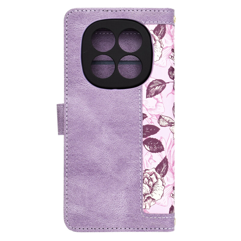 Husa personalizata fete Xiaomi Redmi Note 14 Pro 4G Techsuit FlipCraft, mov