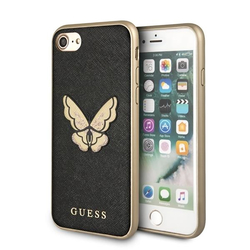 Bumper iPhone 8 Guess Butterfly Saffiano - Black GUHCI8ESPBBK