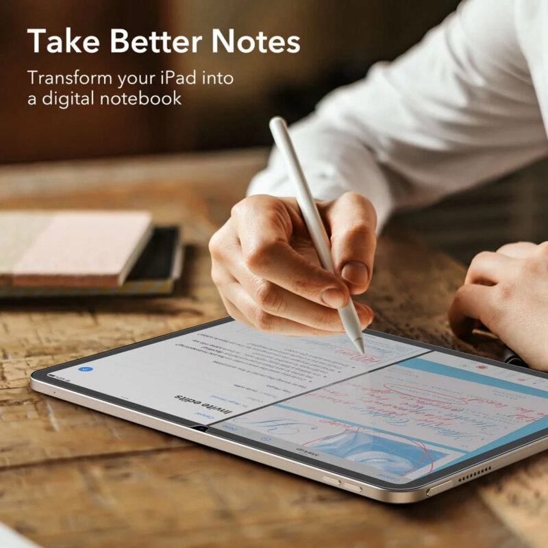 [Pachet 2x] Folie iPad 11 (2025) ESR Paper-Feel, mata