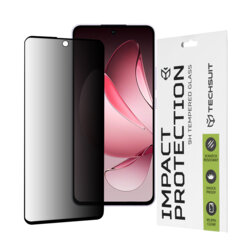 Folie sticla Oppo Reno13 F 4G Techsuit 111D Privacy Full Glue, negru