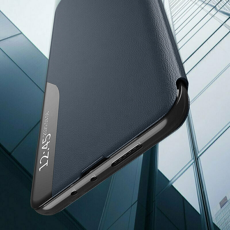 Husa Xiaomi Redmi Note 14 Pro 5G Eco Leather View flip tip carte, albastru