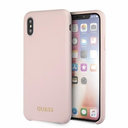 Bumper iPhone X, iPhone 10 Guess Silicone - Light Pink GUHCPXLSGLLP