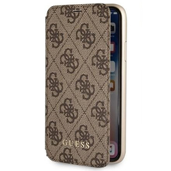 Husa iPhone X, iPhone 10 Guess Book Charms Collection - Maro GUFLBKPXGF4GBR