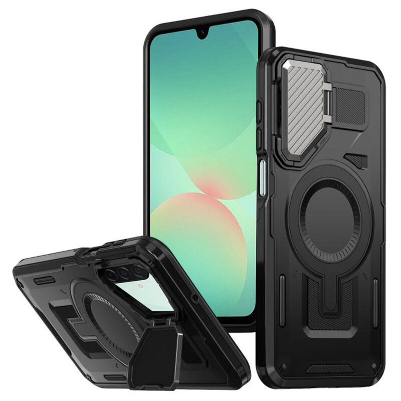 Husa Samsung Galaxy A26 5G protectie camera Techsuit CamVault MagSafe, negru