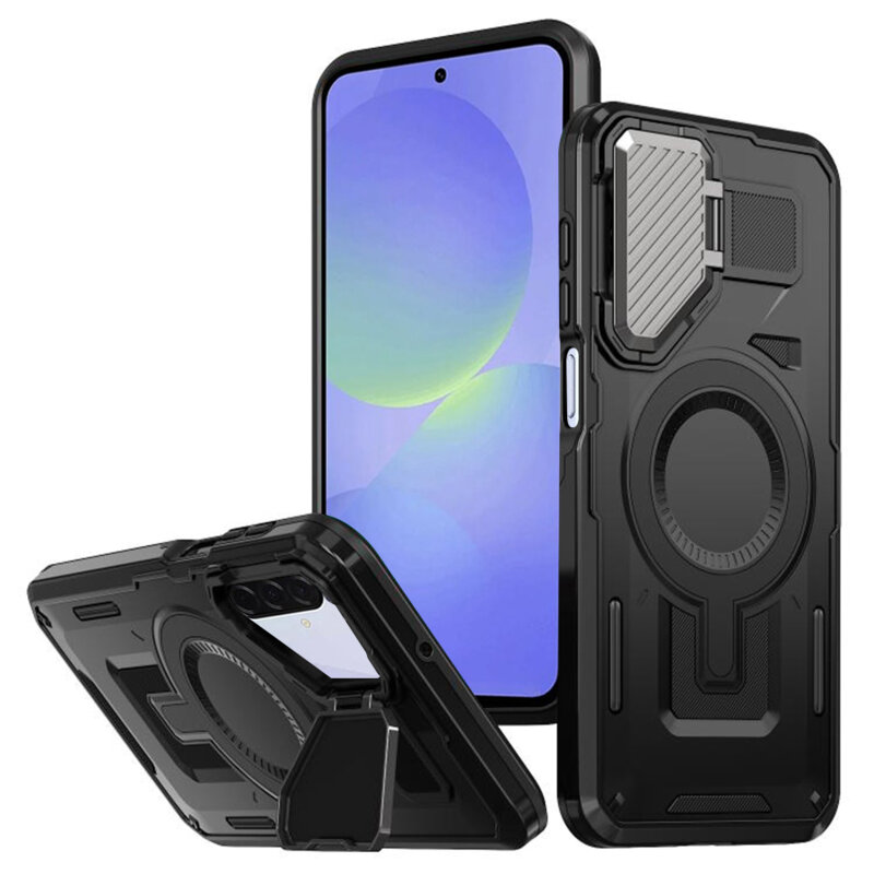 Husa Samsung Galaxy A36 5G protectie camera Techsuit CamVault MagSafe, negru