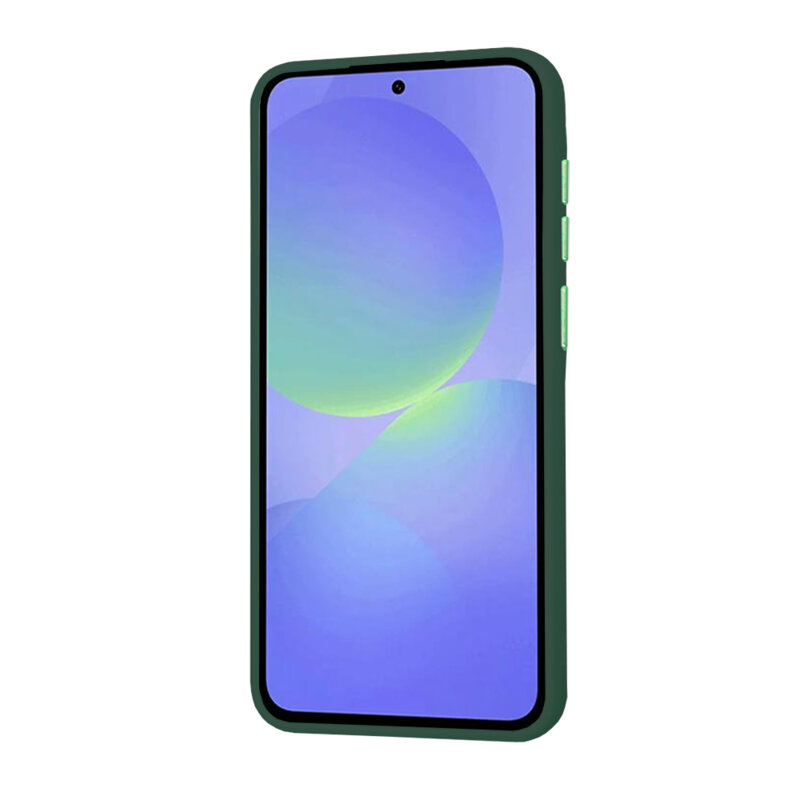 Husa Samsung Galaxy A36 5G Techsuit HaloFrost Series, verde inchis