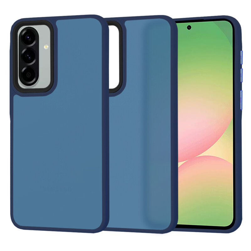 Husa Samsung Galaxy A56 5G Techsuit HaloFrost Series, bleumarin
