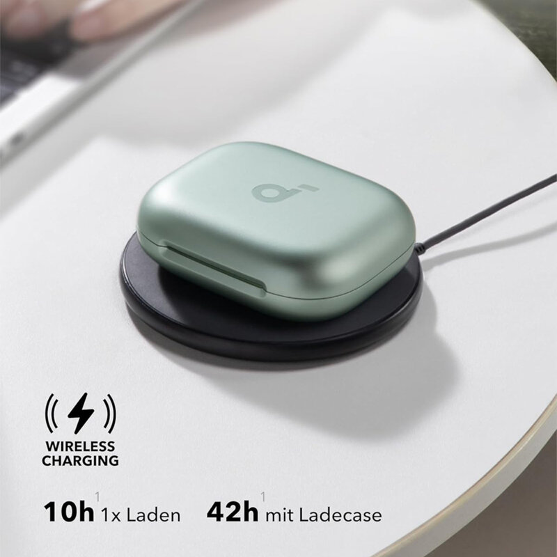 Casti wireless Bluetooth pentru sport Anker AeroFit 2, verde