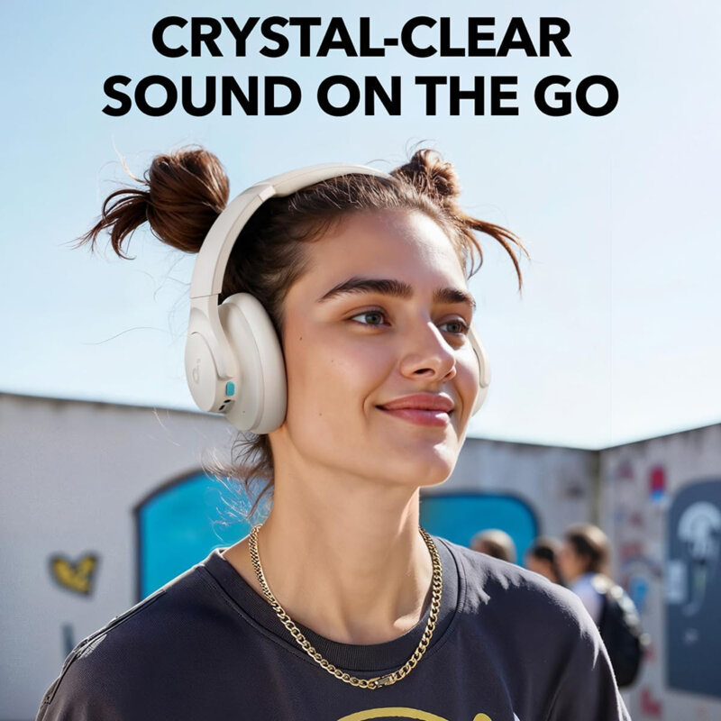 Casti wireless Bluetooth Hi-Res Anker SoundCore Life Q11i, alb