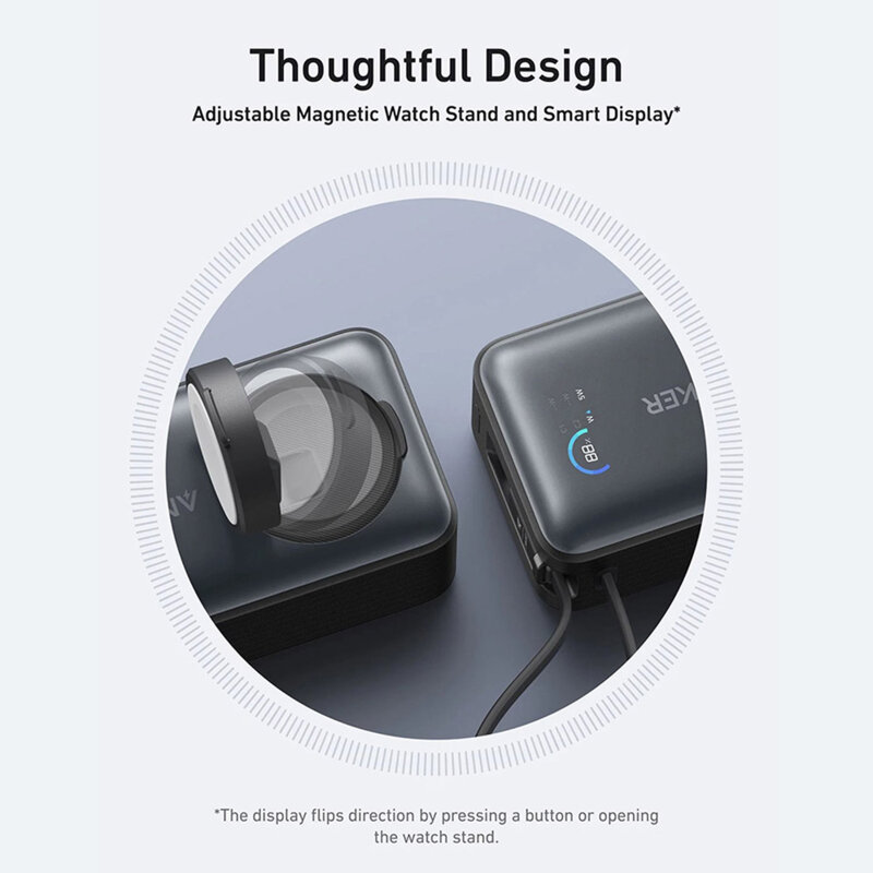 Baterie externa Apple MagSafe, 10000mAh Anker MagGo, negru