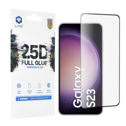 Folie sticla Samsung Galaxy S23 Lito 2.5D Full Glue Super Thin, negru