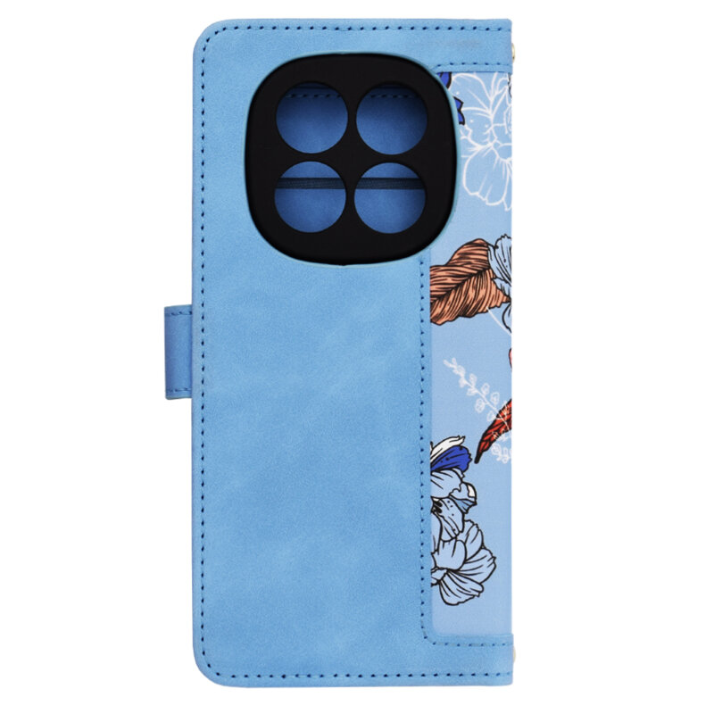 Husa personalizata fete Xiaomi Redmi Note 14 Pro+ 5G Techsuit FlipCraft, bleu