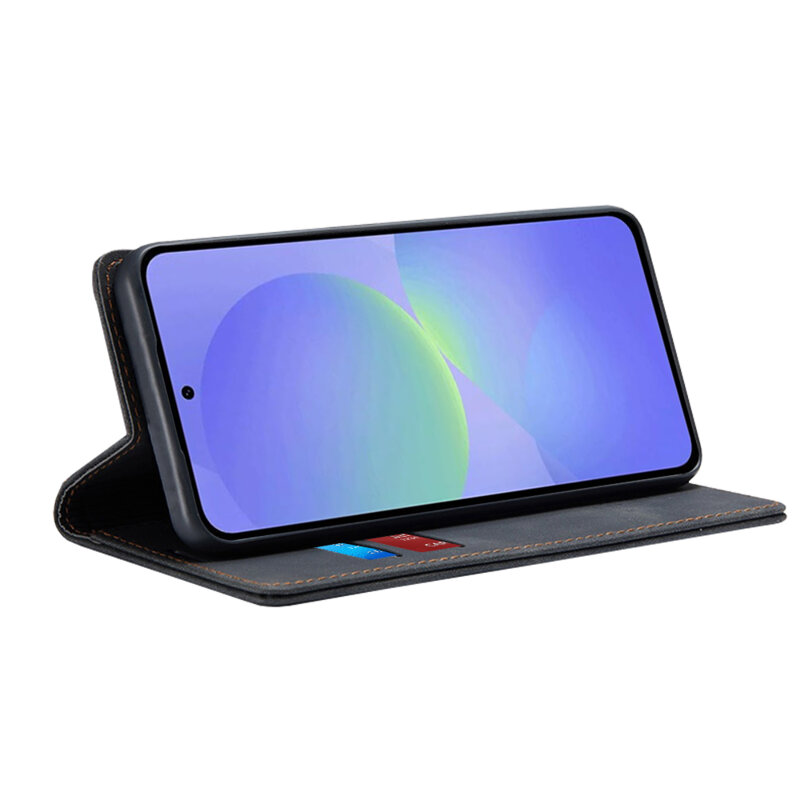 Husa piele Samsung Galaxy A36 5G Techsuit Confy Cover, negru