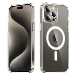 Husa iPhone 15 Pro Max Techsuit MagSafe, transparenta