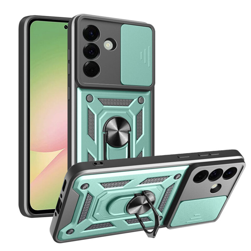 Husa Samsung Galaxy A56 5G protectie camera Techsuit CamShield Series, verde