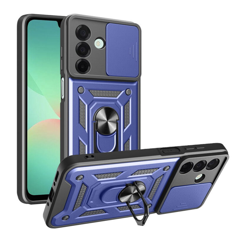 Husa Samsung Galaxy A26 5G protectie camera Techsuit CamShield Series, albastru