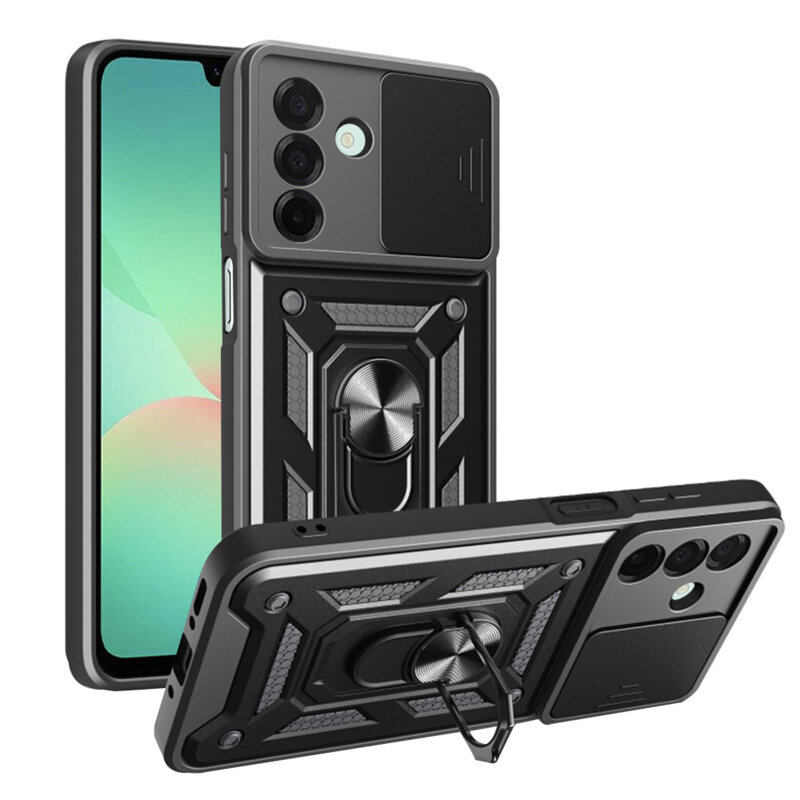 Husa Samsung Galaxy A26 5G protectie camera Techsuit CamShield Series, negru