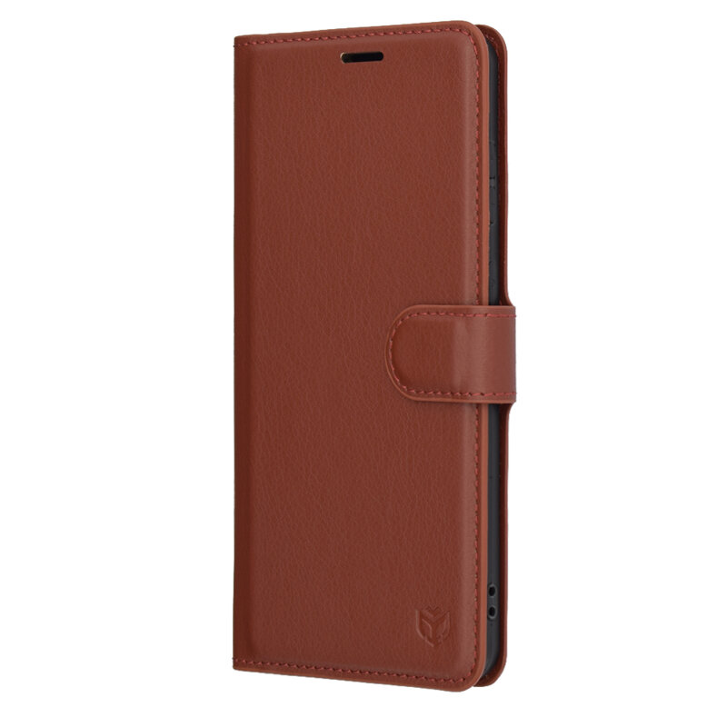 Husa Samsung Galaxy S25 Edge Techsuit Leather Folio, maro