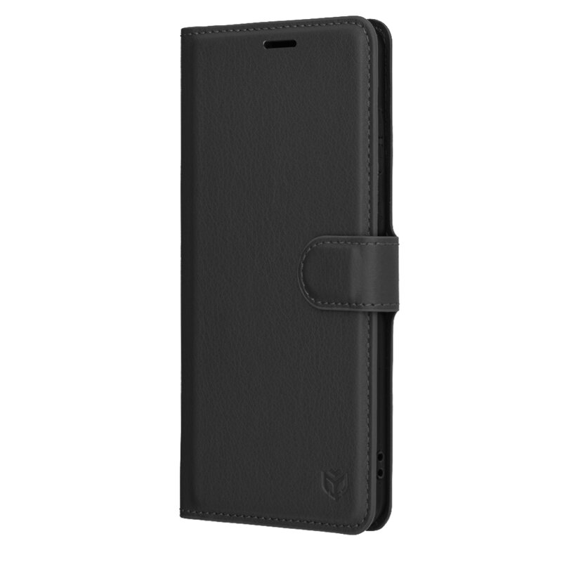 Husa Samsung Galaxy S25 Edge Techsuit Leather Folio, negru